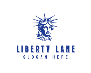 Lady Liberty Head logo design