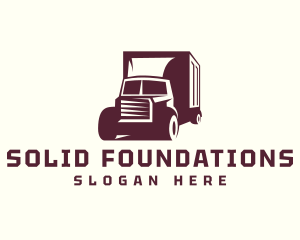 Logistics Automotive Truck  Logo