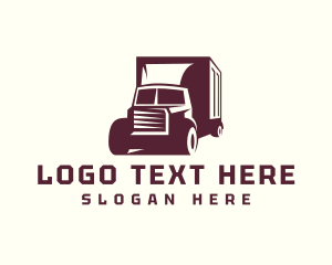 Logistics Automotive Truck  Logo