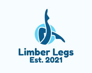 Synchronize Swimming Legs logo design