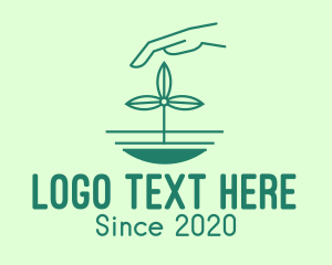 Tree Planting - Green Sustainability Planting logo design