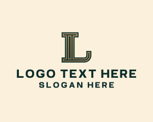 Letter BL - Legal Law Firm logo design