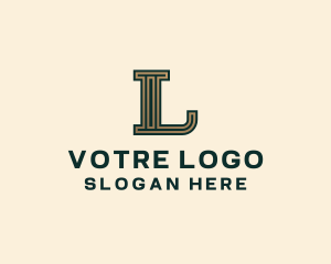 Letter L - Legal Law Firm logo design