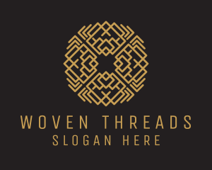 Woven Fabric Textile logo design