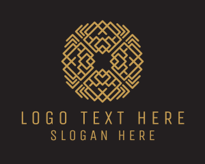 Interlaced - Woven Fabric Textile logo design