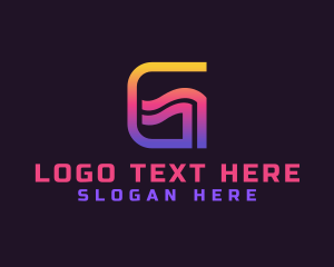 Letter G - Digital Software App logo design