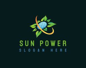 Solar Power Energy logo design