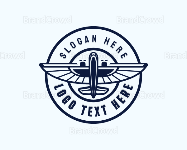 Aviation Flight Plane Logo