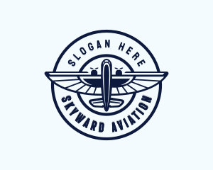 Aviation Flight Plane logo design