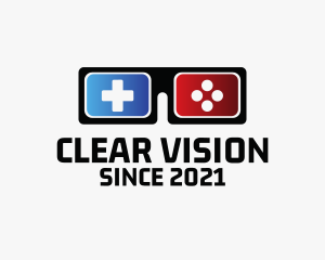 Glasses - 3D Gaming Glasses logo design
