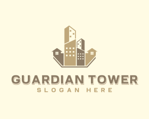 Real Estate Skyscraper Tower logo design