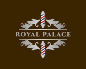 Royal Ornate Barbershop logo design