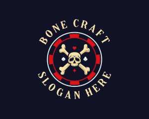 Bones - Skull Gambling Game logo design