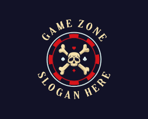 Skull Gambling Game logo design