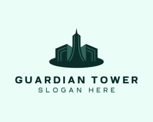 Realtor Skyscraper Building logo design