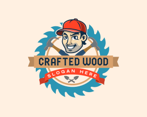 Carpenter - Carpenter Builder Man logo design