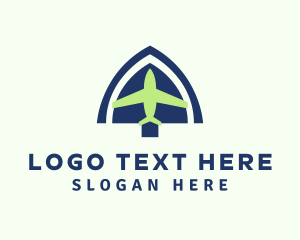 Shipment - Airplane Cargo Express logo design