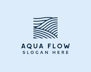 Flowing - Ocean Water Waves logo design