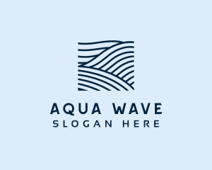 Ocean Water Waves logo design