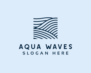 Ocean Water Waves logo design