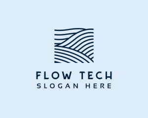 Flow - Ocean Water Waves logo design