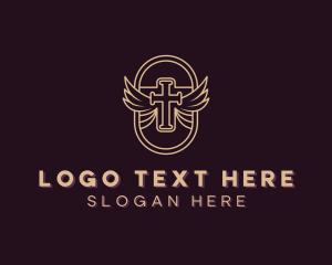 Holy - Christian Church Wings logo design