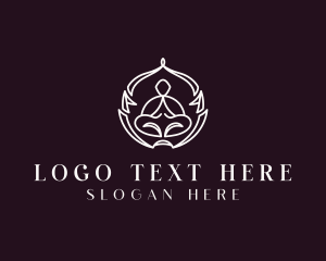 Holistic - Yoga Healing Wellness logo design