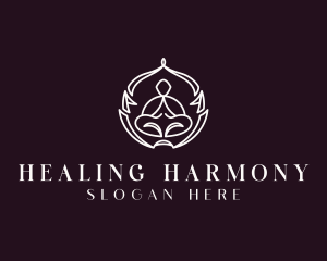 Yoga Healing Wellness logo design