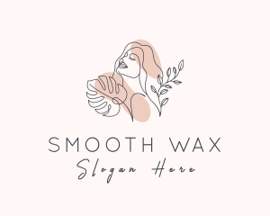 Natural Beauty Woman logo design