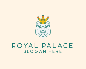 Polar Bear Crown logo design