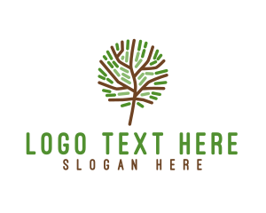 Environmental - Organic Eco Tree logo design