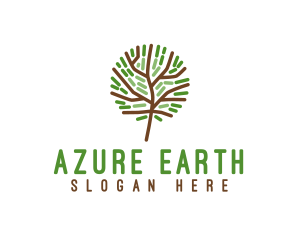 Organic Eco Tree logo design