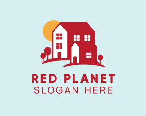 Red House Village logo design