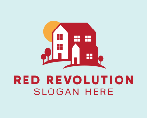 Red House Village logo design