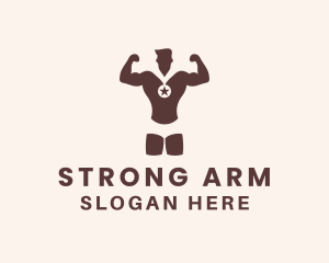 Strong Bodybuilder Championship logo design