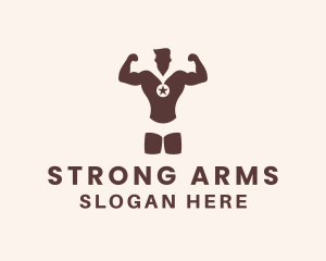 Strong Bodybuilder Championship logo design