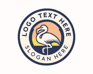 Tourism - Flamingo Bird Tourism logo design