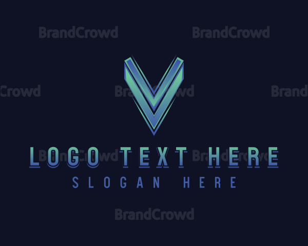 Tech Company Letter V Logo