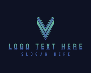 Tech - Tech Company Letter V logo design