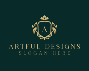 Royal Crown Shield Boutique logo design