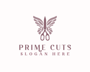 Scissors Wings Salon logo design