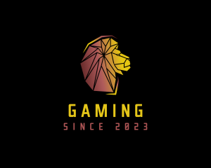 Geometric Lion Animal Logo