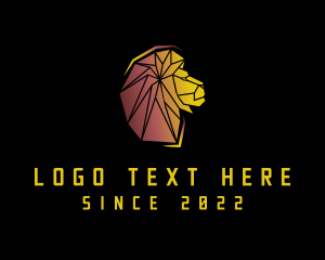 Online Game - Geometric Lion Gaming logo design