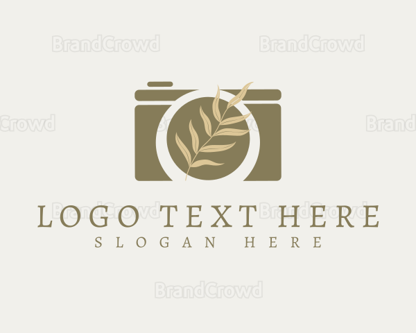 Vintage Leaf Camera Logo