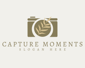 Photojournalist - Vintage Leaf Camera logo design