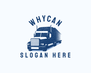 Trucking - Trailer Truck Logistics Transportation logo design