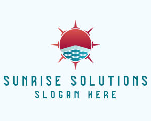Sun Solar Panel logo design
