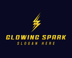 Power Lightning Bolt logo design