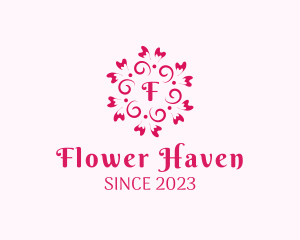 Flower Feminine Cosmetics Boutique logo design