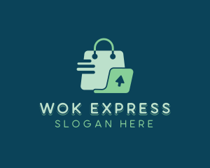 Express Shopping Bag logo design